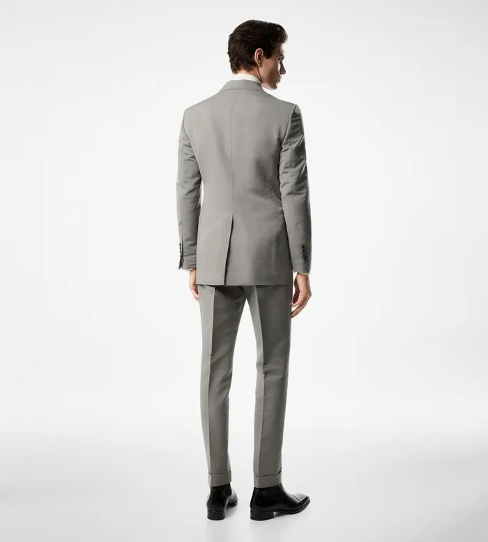 TOM FORD Suits Men FINE POPLIN ATTICUS TROUSER Pebble TOM FORD Suits Men FINE POPLIN ATTICUS TROUSER Pebble