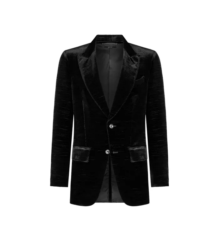 TOM FORD Suits Men VELVET FAILLE ATTICUS JACKET Black