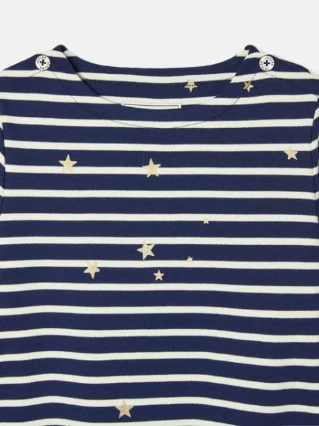 Tops and TShirts Girls Joules Navy Blue Long Sleeve Top