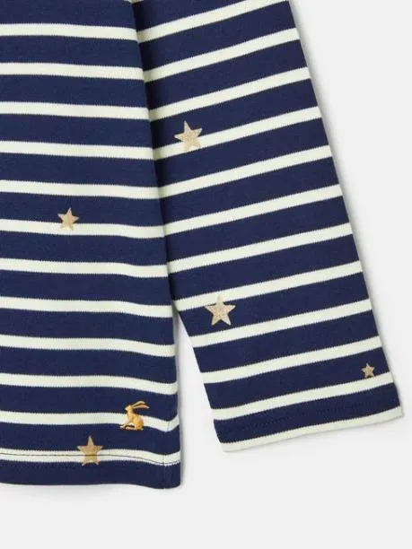 Tops and TShirts Girls Joules Navy Blue Long Sleeve Top