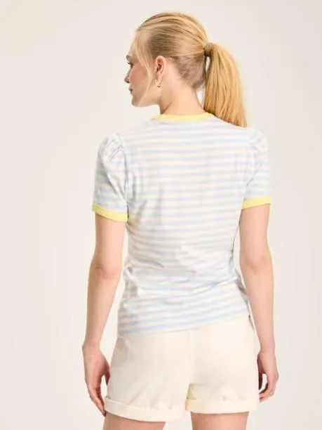 Tops and TShirts Women Joules Blue Stripe Short Sleeve TShirt