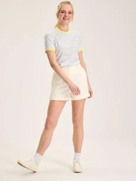 Tops and TShirts Women Joules Blue Stripe Short Sleeve TShirt