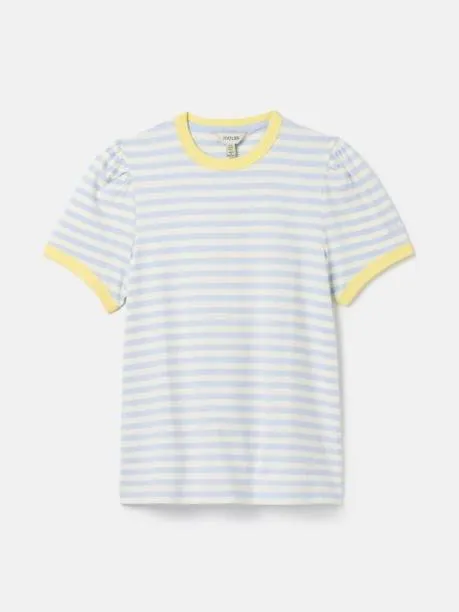 Tops and TShirts Women Joules Blue Stripe Short Sleeve TShirt