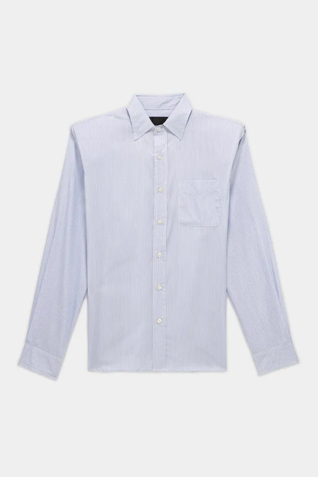 Tops Folded Shoulder Shirt 8211 Blue Stripe R13 Women