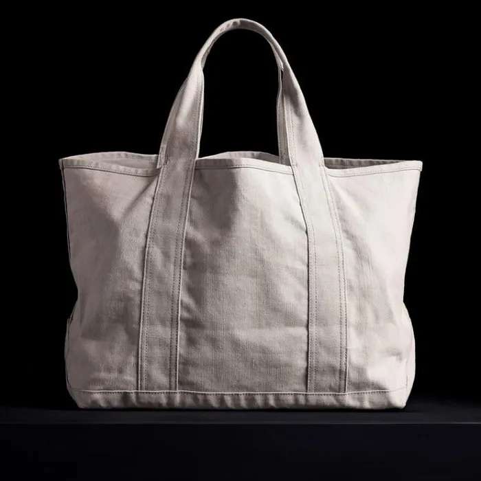Tote Bags Men James Perse Large Canvas Tote White