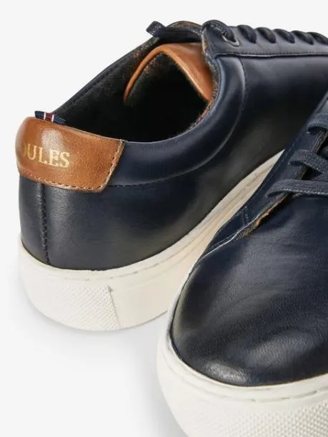 Trainers Men Joules Navy Blue Leather Trainers Trainers Men Joules Navy Blue Leather Trainers