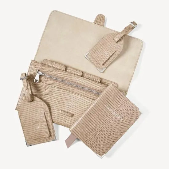 Travel Collection With Removable Inserts Latte Lizard WomenMen Aspinal Of London Travel Collections Travel Collection With Removable Inserts Latte Lizard WomenMen Aspinal Of London Travel Collections