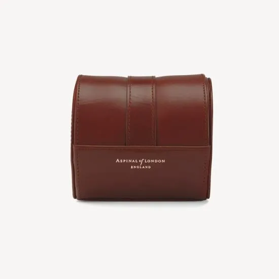Travel Watch Roll Smooth Cognac Men Aspinal Of London Travel Watch Cases