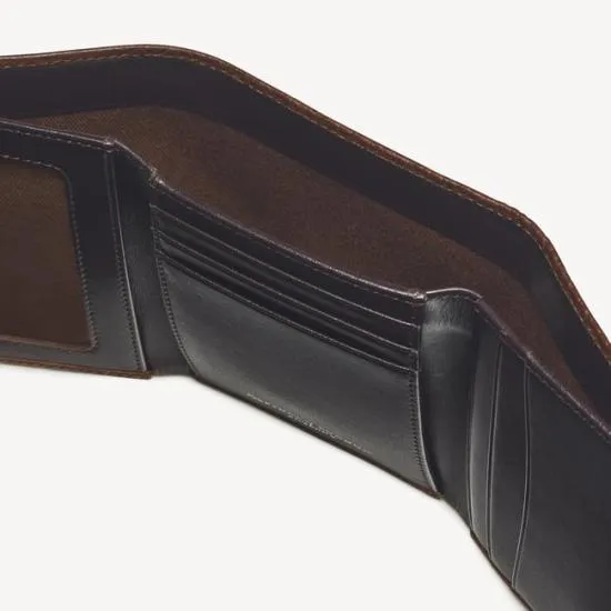 Trifold Wallet Tobacco Pebble Men Aspinal Of London Trifold Wallets