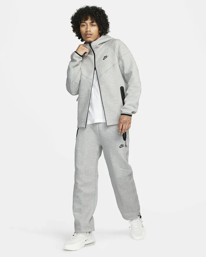 Trousers And Tights Men Nike Sportswear Tech Fleece Dark Grey Heatherblack