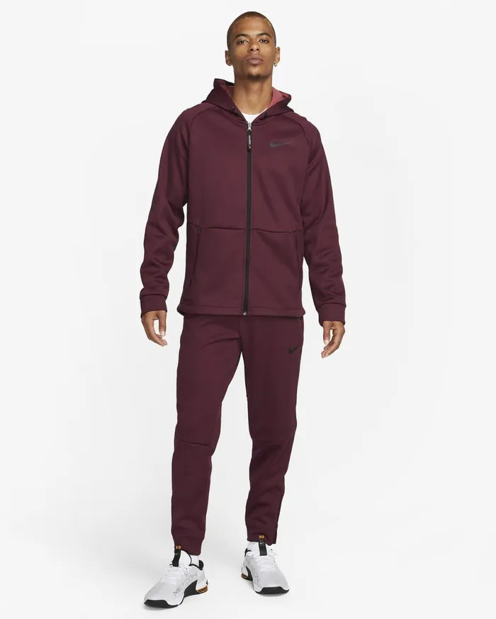Trousers And Tights Men Nike Therma Sphere Night Maroonblack