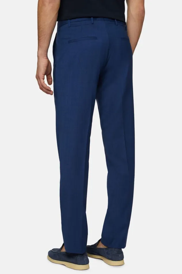 Trousers Men Boggi Milano Wool B Aria Trousers Royal Blue Trousers Men Boggi Milano Wool B Aria Trousers Royal Blue
