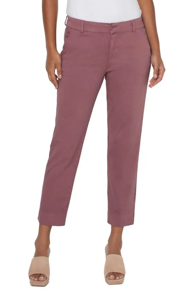TROUSERS Women Liverpool Los Angeles KELSEY TROUSER WITH SIDE SLIT Victorian Mauve TROUSERS Women Liverpool Los Angeles KELSEY TROUSER WITH SIDE SLIT Victorian Mauve