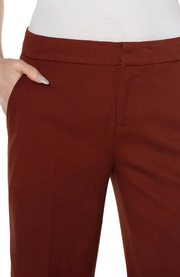 TROUSERS Women Liverpool Los Angeles WIDE LEG ANKLE TROUSER Brunette