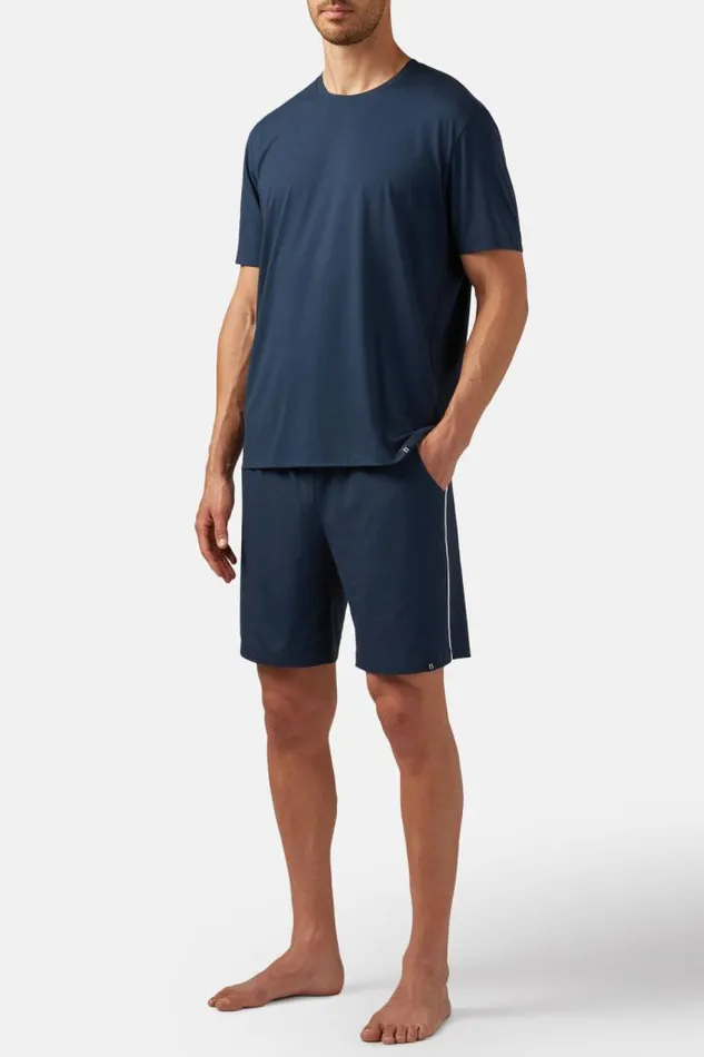 Underwear And Pajamas Men Boggi Milano Viscose Blend Pyjama Bermuda Shorts Navy Blue Underwear And Pajamas Men Boggi Milano Viscose Blend Pyjama Bermuda Shorts Navy Blue