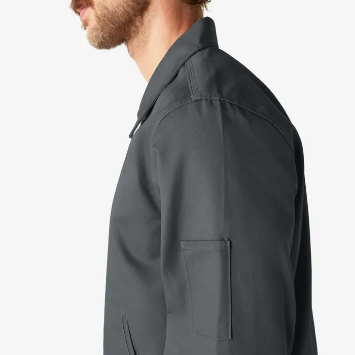 Unlined Eisenhower Jacket Charcoal Gray Charcoal Gray ch Men Dickies Outerwear Unlined Eisenhower Jacket Charcoal Gray Charcoal Gray ch Men Dickies Outerwear