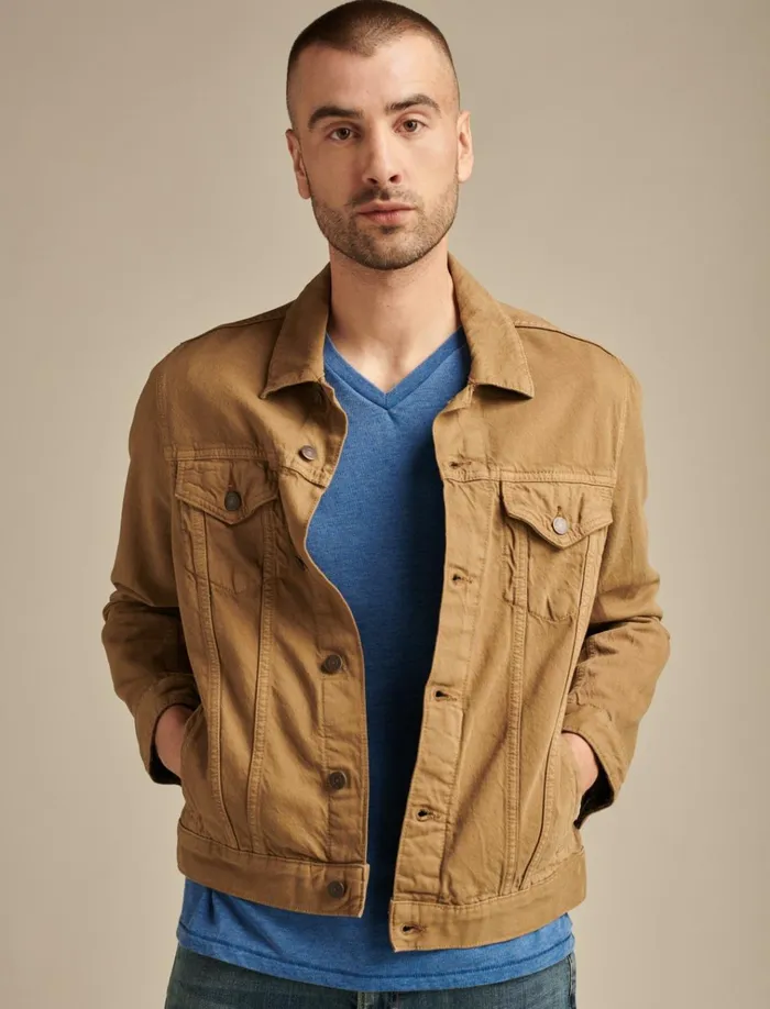 Venice Burnout V Neck Tee Monaco Blue Men Lucky Brand Shirts and Tops