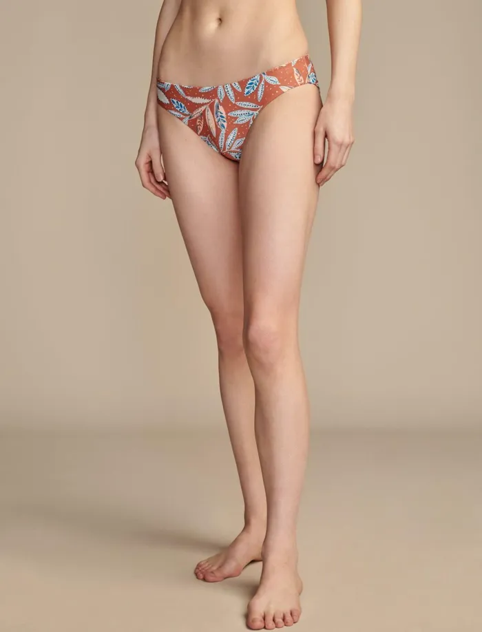 Vintage Summer Bottom Coral Multi Women Lucky Brand Swim