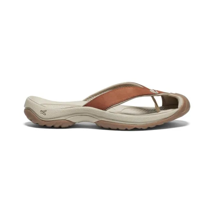 Waimea Sorrel HorsePlaza Taupe Leather FlipFlop Women KEEN Casual