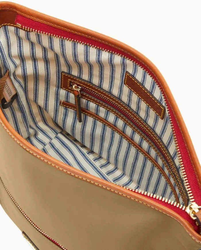 Wayfarer Small Hobo Crossbody Taupe Women Dooney and Bourke Crossbodies Wayfarer Small Hobo Crossbody Taupe Women Dooney and Bourke Crossbodies