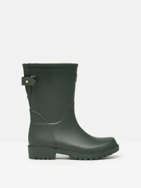 Wellies Women Joules Green Adjustable Mid Calf Wellies