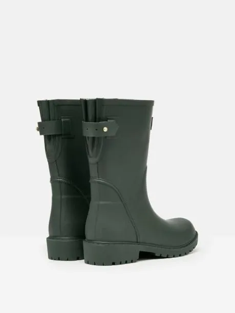 Wellies Women Joules Green Adjustable Mid Calf Wellies