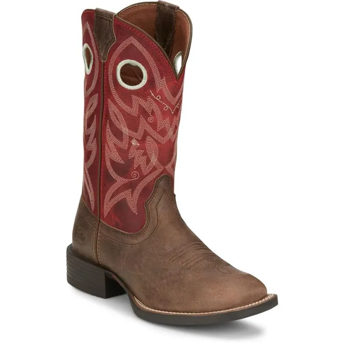 Western Women Justin Boots Liberty 11 Western Boot River Stone Grey 040brown041