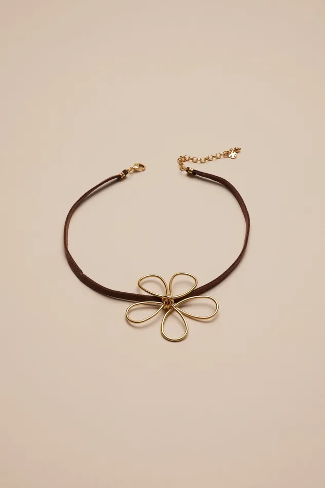 Wire Daisy Necklace Gold Women Lucky Brand Jewelry