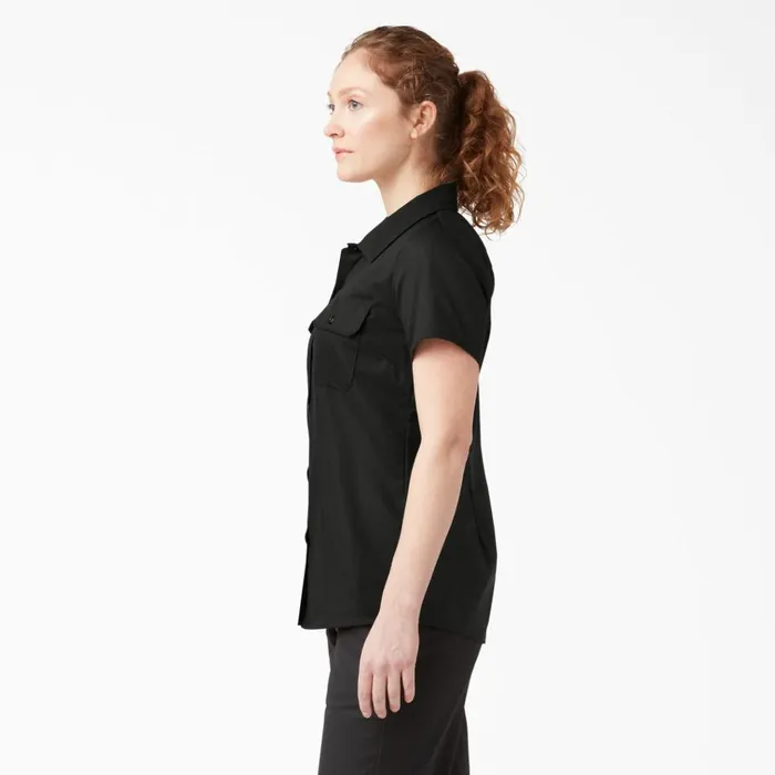 Women039s 574 Original Work Shirt Black Black bsk Women Dickies Button Up Women039s 574 Original Work Shirt Black Black bsk Women Dickies Button Up