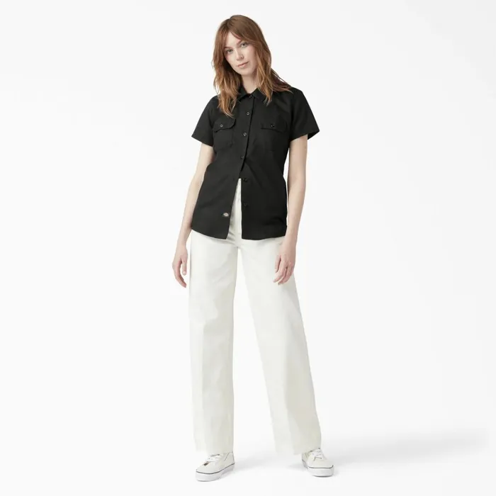 Women039s 574 Original Work Shirt Black Black bsk Women Dickies Button Up Women039s 574 Original Work Shirt Black Black bsk Women Dickies Button Up