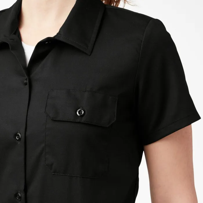 Women039s 574 Original Work Shirt Black Black bsk Women Dickies Button Up Women039s 574 Original Work Shirt Black Black bsk Women Dickies Button Up