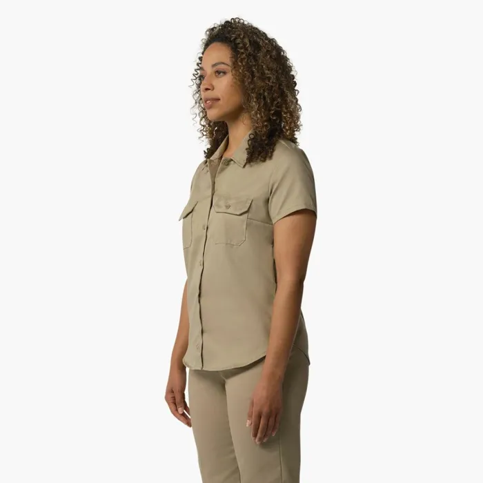 Women039s 574 Original Work Shirt Military Khaki Military Khaki ksh Women Dickies Button Up Women039s 574 Original Work Shirt Military Khaki Military Khaki ksh Women Dickies Button Up