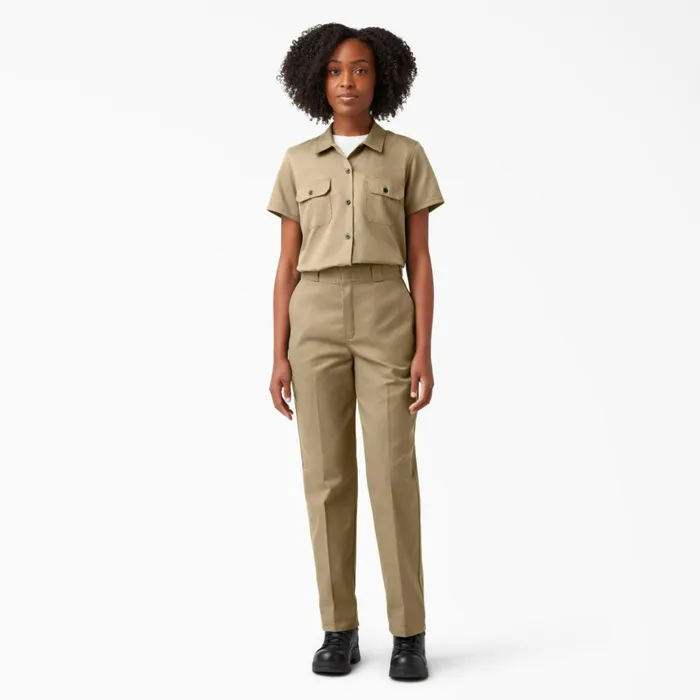 Women039s 574 Original Work Shirt Military Khaki Military Khaki ksh Women Dickies Button Up Women039s 574 Original Work Shirt Military Khaki Military Khaki ksh Women Dickies Button Up