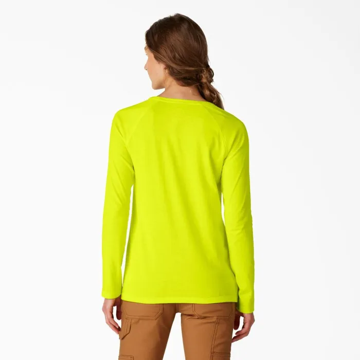 Women039s Cooling Long Sleeve Pocket TShirt Bright Yellow Bright Yellow bwd Women Dickies Hi Vis Women039s Cooling Long Sleeve Pocket TShirt Bright Yellow Bright Yellow bwd Women Dickies Hi Vis