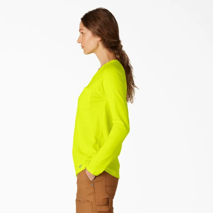 Women039s Cooling Long Sleeve Pocket TShirt Bright Yellow Bright Yellow bwd Women Dickies Hi Vis Women039s Cooling Long Sleeve Pocket TShirt Bright Yellow Bright Yellow bwd Women Dickies Hi Vis