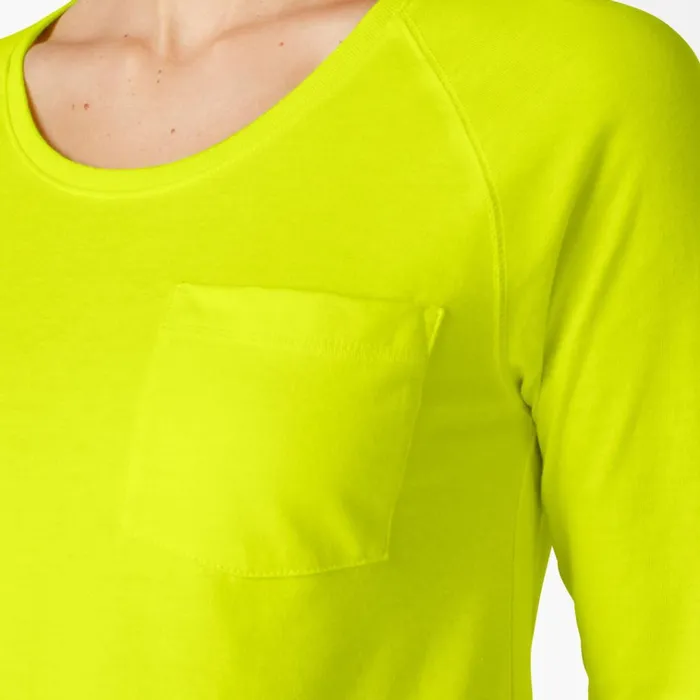 Women039s Cooling Long Sleeve Pocket TShirt Bright Yellow Bright Yellow bwd Women Dickies Hi Vis Women039s Cooling Long Sleeve Pocket TShirt Bright Yellow Bright Yellow bwd Women Dickies Hi Vis