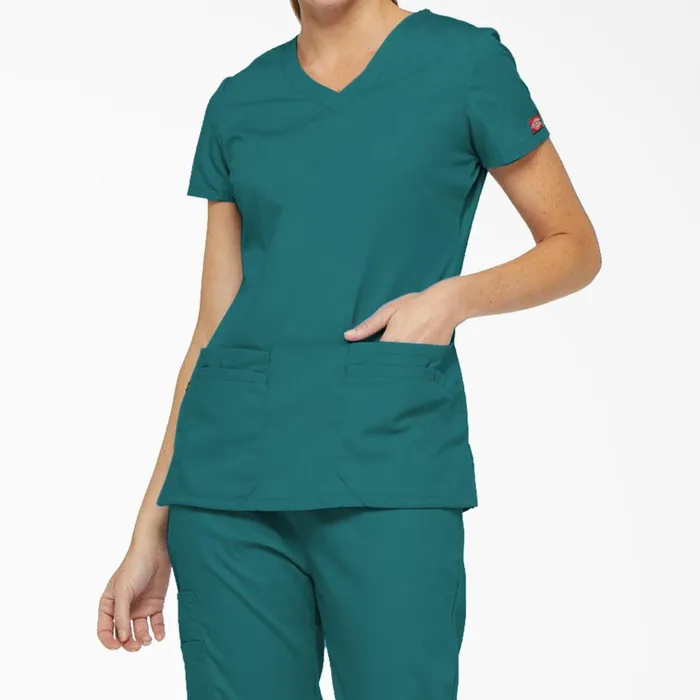 Women039s EDS Signature VNeck Scrub Top With Pen Slot Teal Teal dtl Women Dickies Scrubs Women039s EDS Signature VNeck Scrub Top With Pen Slot Teal Teal dtl Women Dickies Scrubs