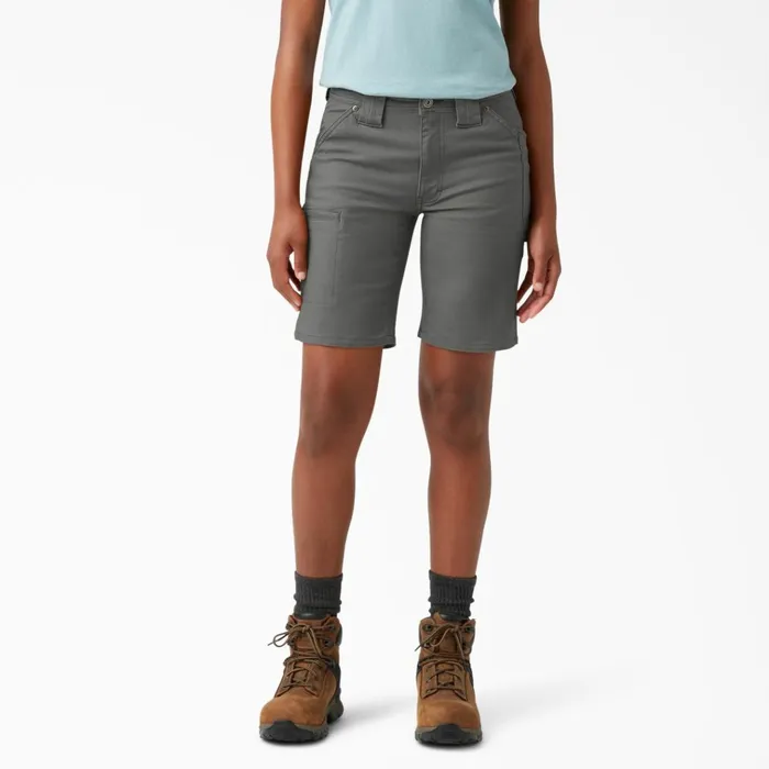 Women039s FLEX DuraTech Straight Fit Shorts 9034 Gray Gray gy Women Dickies Cargo Women039s FLEX DuraTech Straight Fit Shorts 9034 Gray Gray gy Women Dickies Cargo