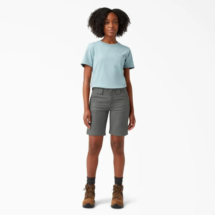 Women039s FLEX DuraTech Straight Fit Shorts 9034 Gray Gray gy Women Dickies Cargo Women039s FLEX DuraTech Straight Fit Shorts 9034 Gray Gray gy Women Dickies Cargo
