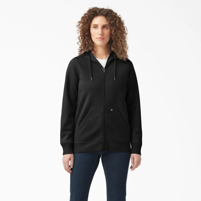 Women039s Heavyweight FullZip Fleece Hoodie Black Black kbk Women Dickies Hoodies and Sweatshirts Women039s Heavyweight FullZip Fleece Hoodie Black Black kbk Women Dickies Hoodies and Sweatshirts