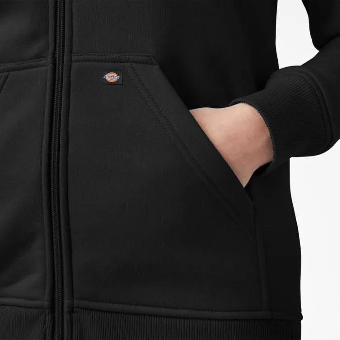 Women039s Heavyweight FullZip Fleece Hoodie Black Black kbk Women Dickies Hoodies and Sweatshirts Women039s Heavyweight FullZip Fleece Hoodie Black Black kbk Women Dickies Hoodies and Sweatshirts