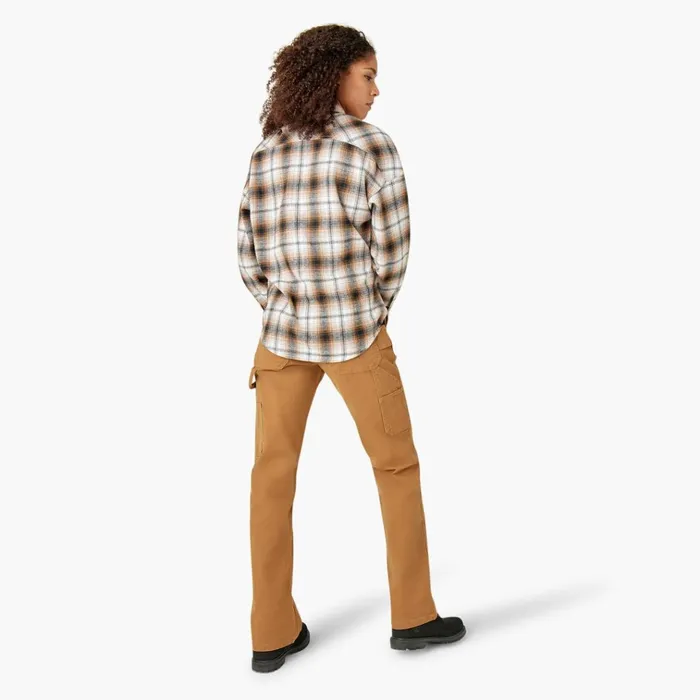 Women039s Long Sleeve Flannel Shirt Brown DuckBlack Ombre Plaid Brown Duckblack Ombre Plaid wpb Women Dickies Button Up Women039s Long Sleeve Flannel Shirt Brown DuckBlack Ombre Plaid Brown Duckblack Ombre Plaid wpb Women Dickies Button Up