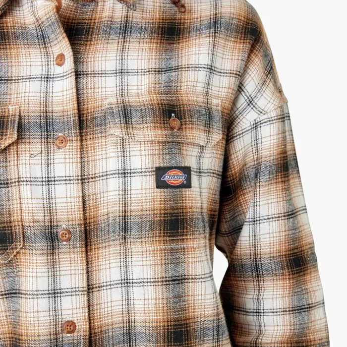Women039s Long Sleeve Flannel Shirt Brown DuckBlack Ombre Plaid Brown Duckblack Ombre Plaid wpb Women Dickies Button Up Women039s Long Sleeve Flannel Shirt Brown DuckBlack Ombre Plaid Brown Duckblack Ombre Plaid wpb Women Dickies Button Up