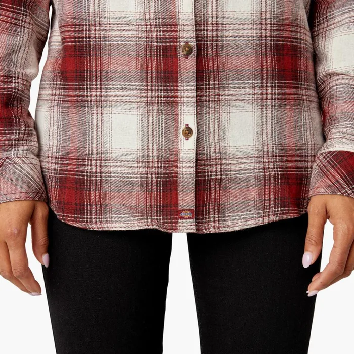Women039s Plaid Flannel Long Sleeve Shirt Fired Brick Ombre Plaid Fired Brick Ombre Plaid c1x Women Dickies Button Up Women039s Plaid Flannel Long Sleeve Shirt Fired Brick Ombre Plaid Fired Brick Ombre Plaid c1x Women Dickies Button Up