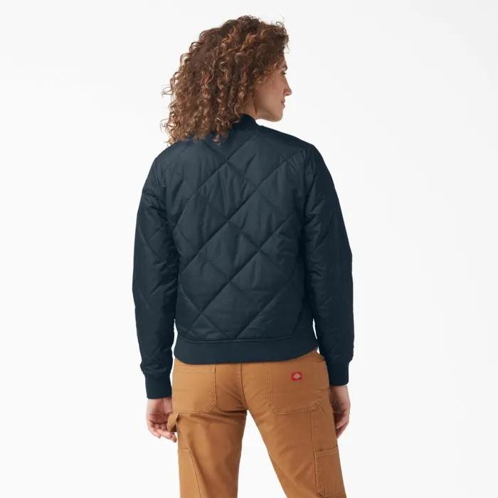 Women039s Quilted Bomber Jacket Dark Navy Dark Navy dn Women Dickies Coats and Jackets Women039s Quilted Bomber Jacket Dark Navy Dark Navy dn Women Dickies Coats and Jackets