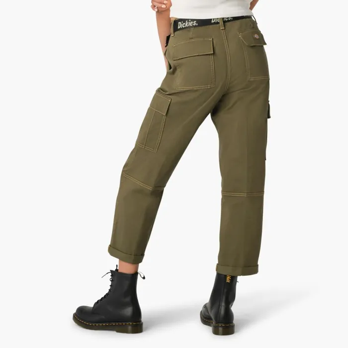 Women039s Relaxed Fit Contrast Stitch Cropped Cargo Pants Military Green Military Green ml Women Dickies Cargo Women039s Relaxed Fit Contrast Stitch Cropped Cargo Pants Military Green Military Green ml Women Dickies Cargo