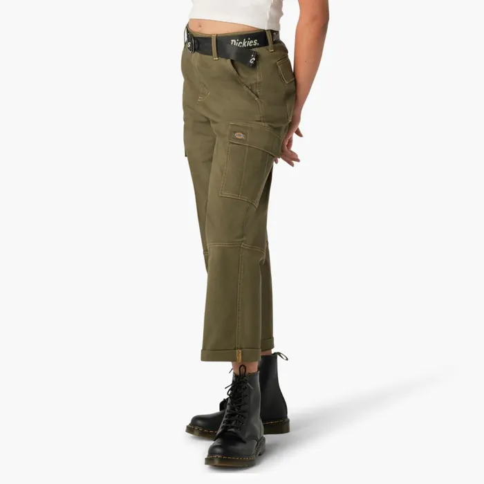 Women039s Relaxed Fit Contrast Stitch Cropped Cargo Pants Military Green Military Green ml Women Dickies Cargo Women039s Relaxed Fit Contrast Stitch Cropped Cargo Pants Military Green Military Green ml Women Dickies Cargo