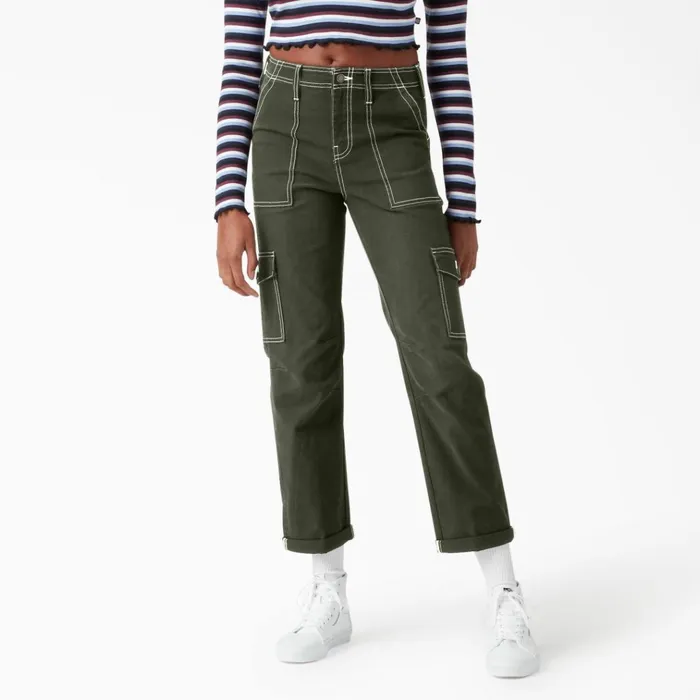 Women039s Skinny Fit Cuffed Cargo Pants Olive Green Olive Green og Women Dickies Cargo Women039s Skinny Fit Cuffed Cargo Pants Olive Green Olive Green og Women Dickies Cargo