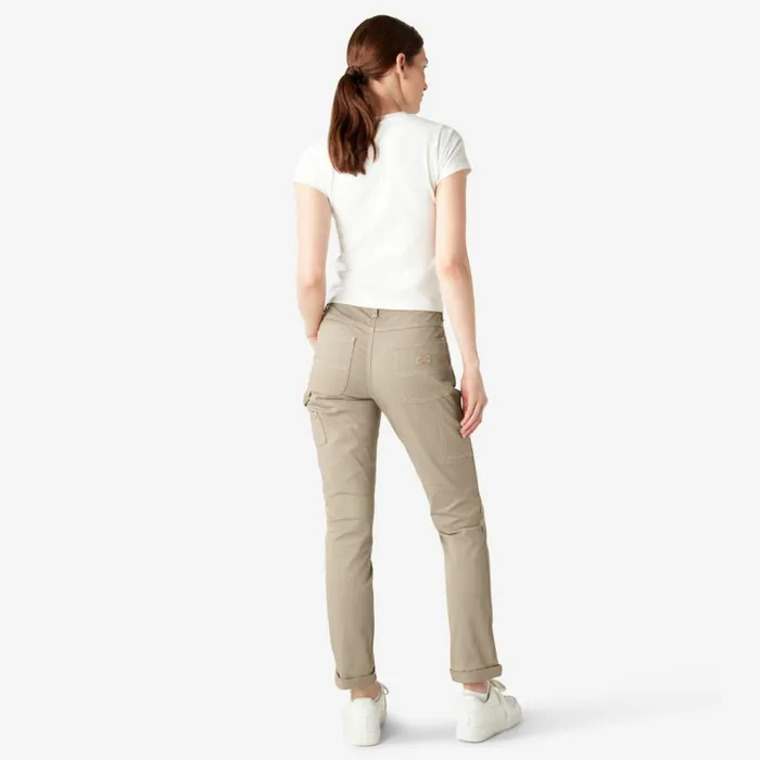 Women039s Slim Straight Fit Roll Hem Carpenter Pants Desert Sand Desert Sand ds Women Dickies Carpenter Women039s Slim Straight Fit Roll Hem Carpenter Pants Desert Sand Desert Sand ds Women Dickies Carpenter