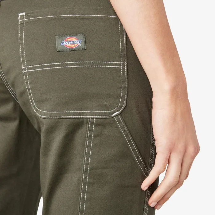 Women039s Slim Straight Fit Roll Hem Carpenter Pants Olive Green Olive Green og Women Dickies Carpenter Women039s Slim Straight Fit Roll Hem Carpenter Pants Olive Green Olive Green og Women Dickies Carpenter